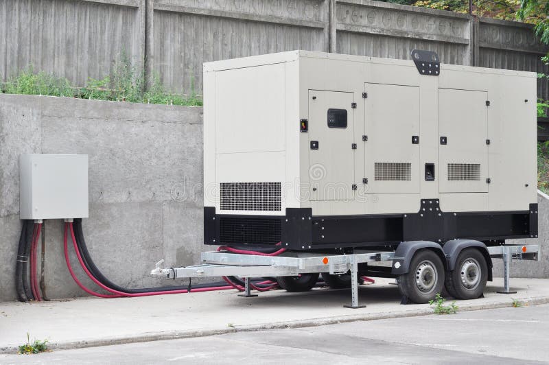 Duży Pomocniczy Dieslowski generator dla budynku biurowego Ð ¡ onnected pulpit operatora z kabla drutem
