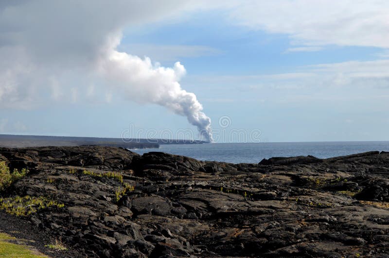 Duży wyspy kilauea wulkan