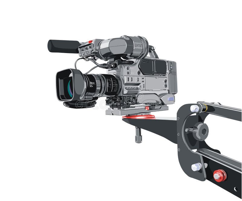 Dv-camcorder on crane