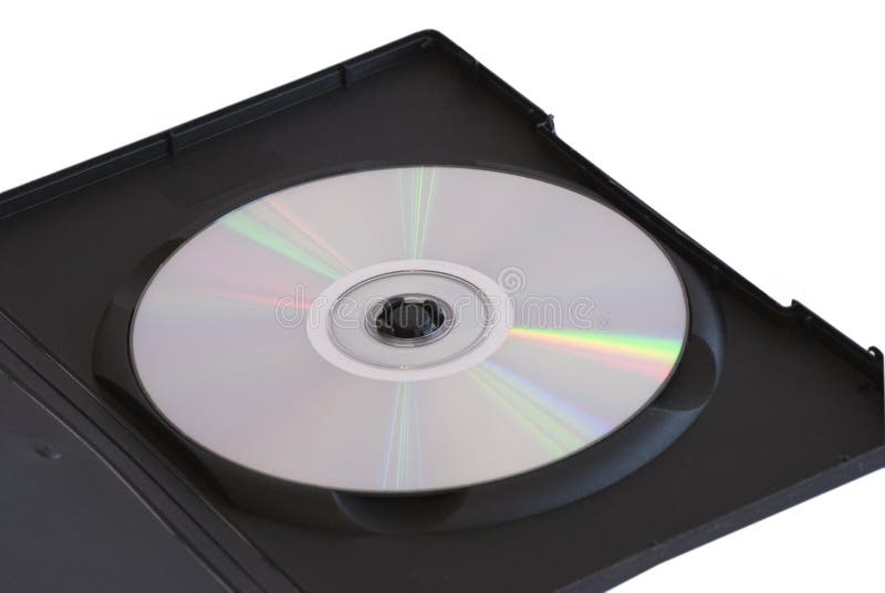 DVDdisc In Open Box On White Background Picture. Image 4397344