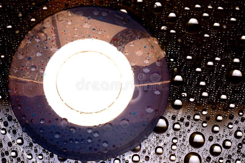 DVD disk with droplets