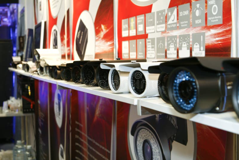 DVR, Câmaras, sistemas de videovigilância (2) fotografia de stock royalty free