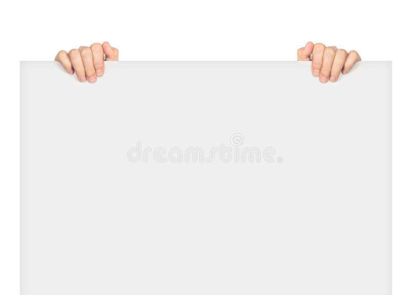 Dwa ręki trzyma dużego puste miejsce fotografia stock Dwa ręki trzyma dużego puste miejsce fotografia stock