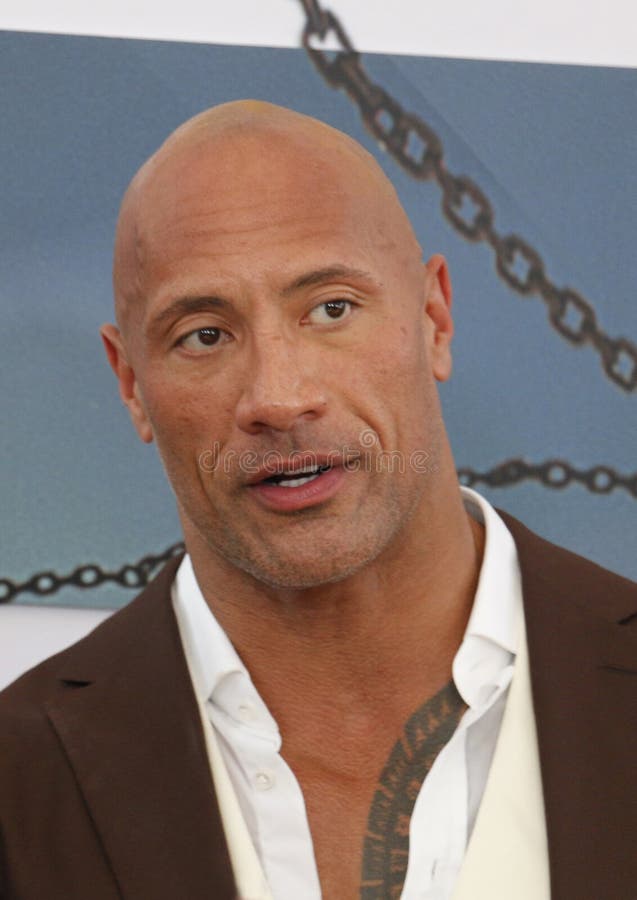 Dwayne Johnson imágenes de archivo libres de regalías