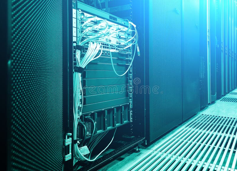 Dwdm Equipment for Mobile Communication in the Server Room of the