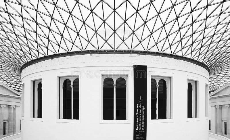 Dworski British muzeum wielki London zdjęcia royalty free
