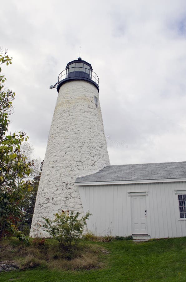 Dyce Head Lighthouse, Castine Maine Stock Photo Image of building
