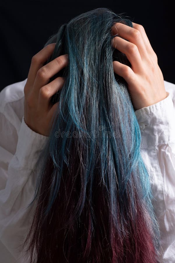 Dyed Blue Hair of a Girl on a Black Background Beauty Colorful Hair Stock Image - Image of body, ears: 227877961 Dyed Blue Hair of a Girl on a Black Background Beauty Colorful Hair Stock Image - Image of body, ears: 227877961