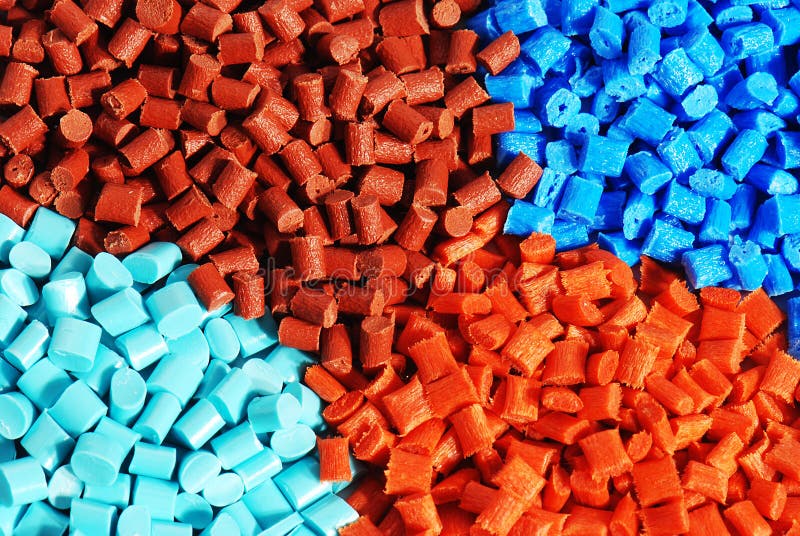 Dyed plastic granulate stock image. Image of polymer 14413985