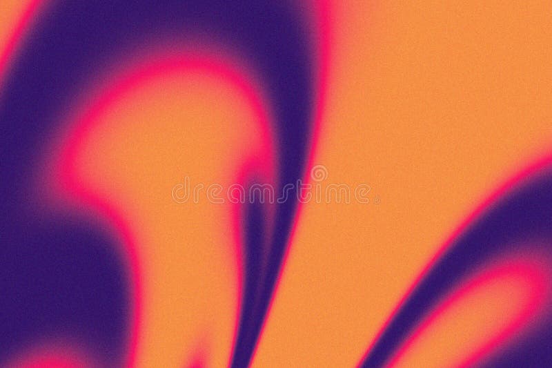 Dynamic abstract background with smooth blurred shapes in vibrant orange, purple and pink gradient tones stock image