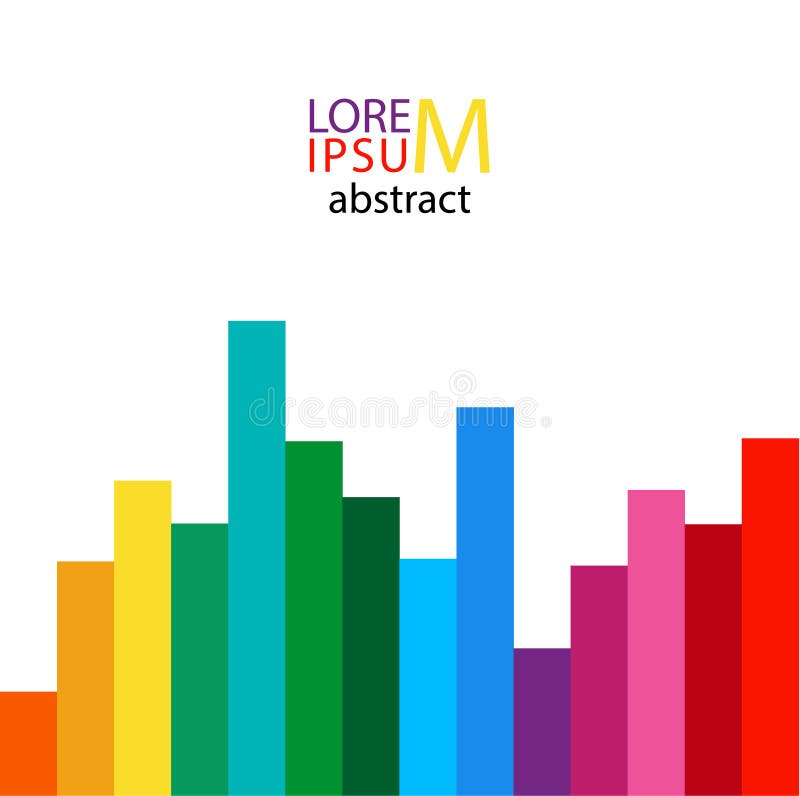 Color dynamic lines. Light Cover with empty place for text. vector illustration