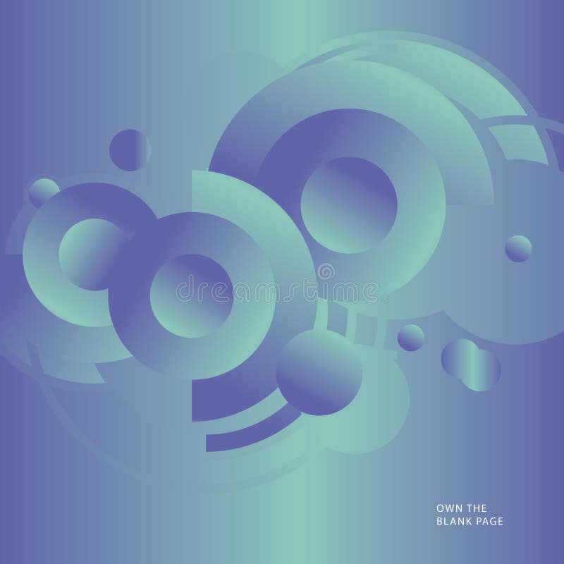 Dynamic abstract connect circles design. Gradient circles modern graphic element. Geometric technology symbol. vector illustration