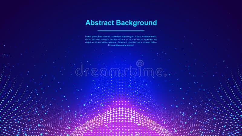 Dynamic abstract liquid flow particles background. Abstract particles background. Eps10 Vector background royalty free illustration