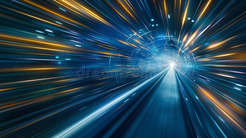 A dynamic, abstract representation of light and motion, showcasing streaks of royalty free stock image