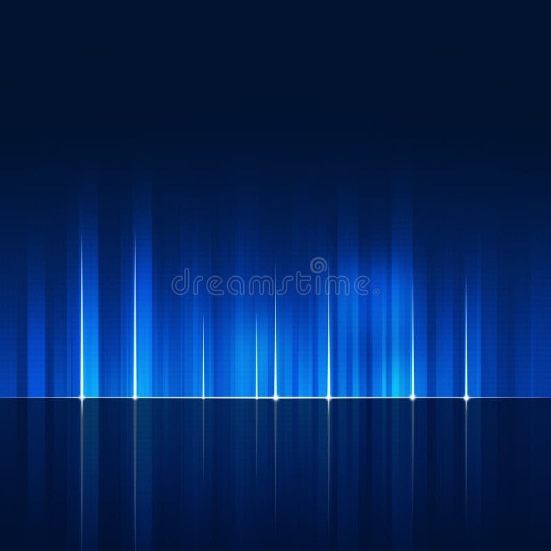 Dynamic Abstract Tech Lines Blue Background royalty free illustration
