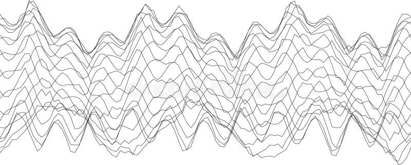 Dynamic abstract wave pattern for creative design projects stock illustration