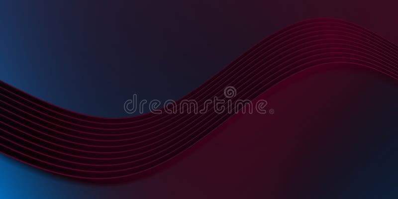 Dynamic abstract wave pattern in rich red and deep blue tones royalty free illustration