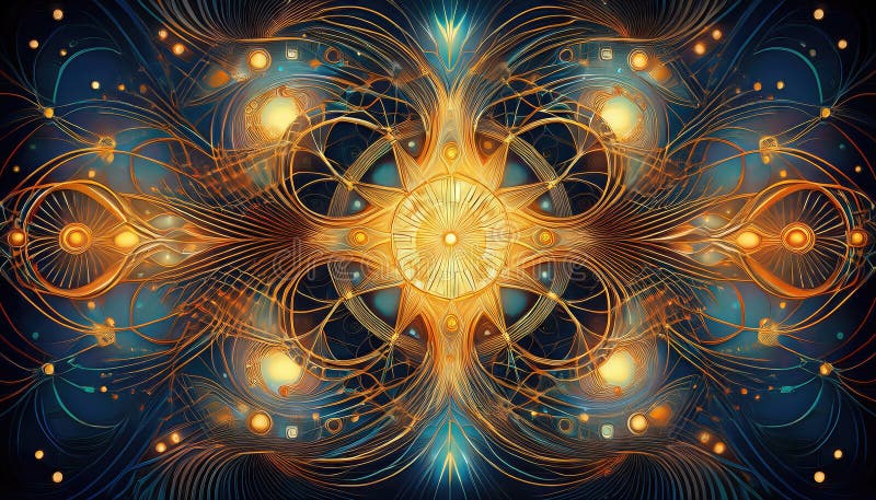 Dynamic Abstraction A Vibrant Play of Lines and Shapes in an Intricate, Mesmerizing Pattern, Showcasing a Fascinating Interplay of vector illustration