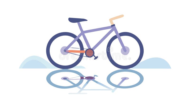 Dynamic Bicycle with Motion Blur for Active Lifestyle, vector design Generative AI stock illustration