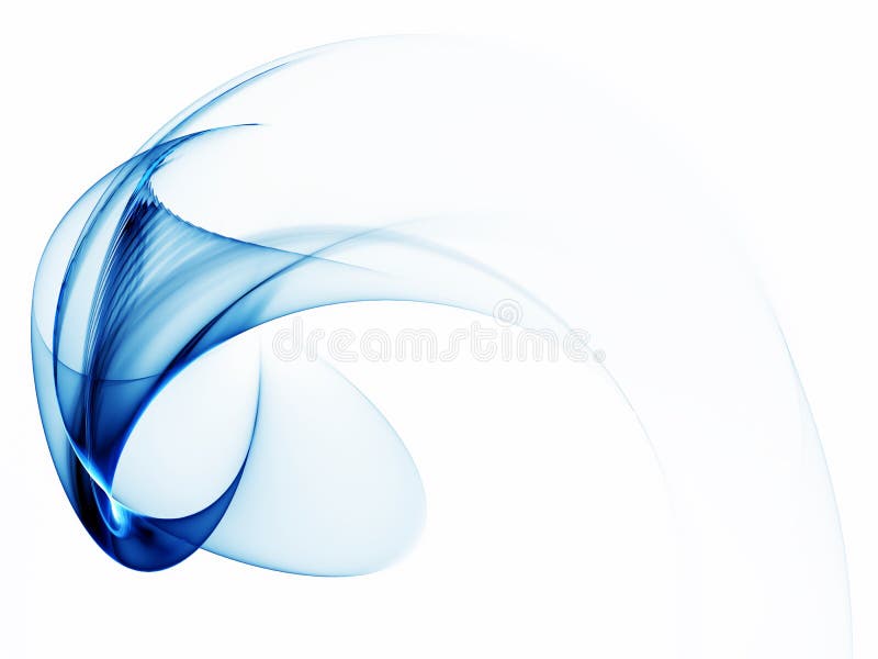 Dynamic blue abstract background on white royalty free illustration