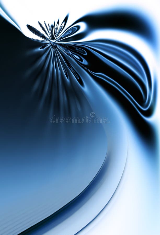 Dynamic blue motion, abstract background royalty free illustration