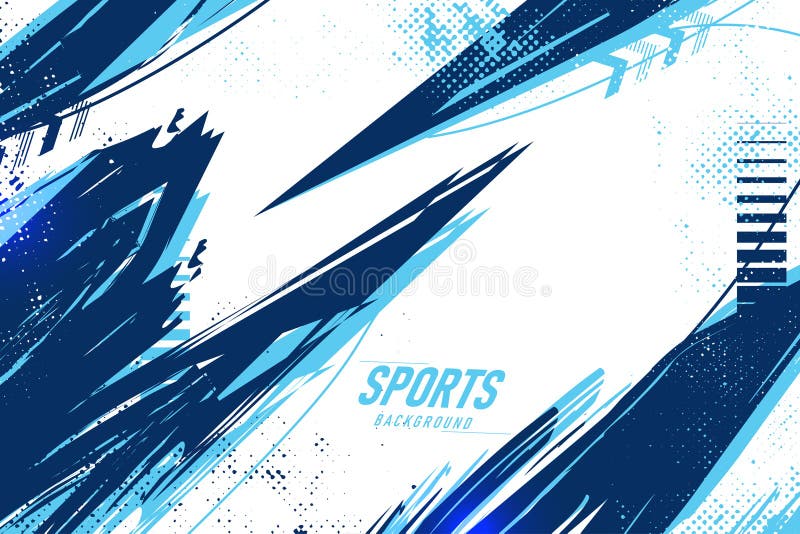 Dynamic Blue Sports Background Abstract Graphic Design vector illustration