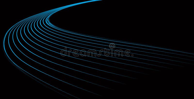 Dynamic blue waves royalty free illustration
