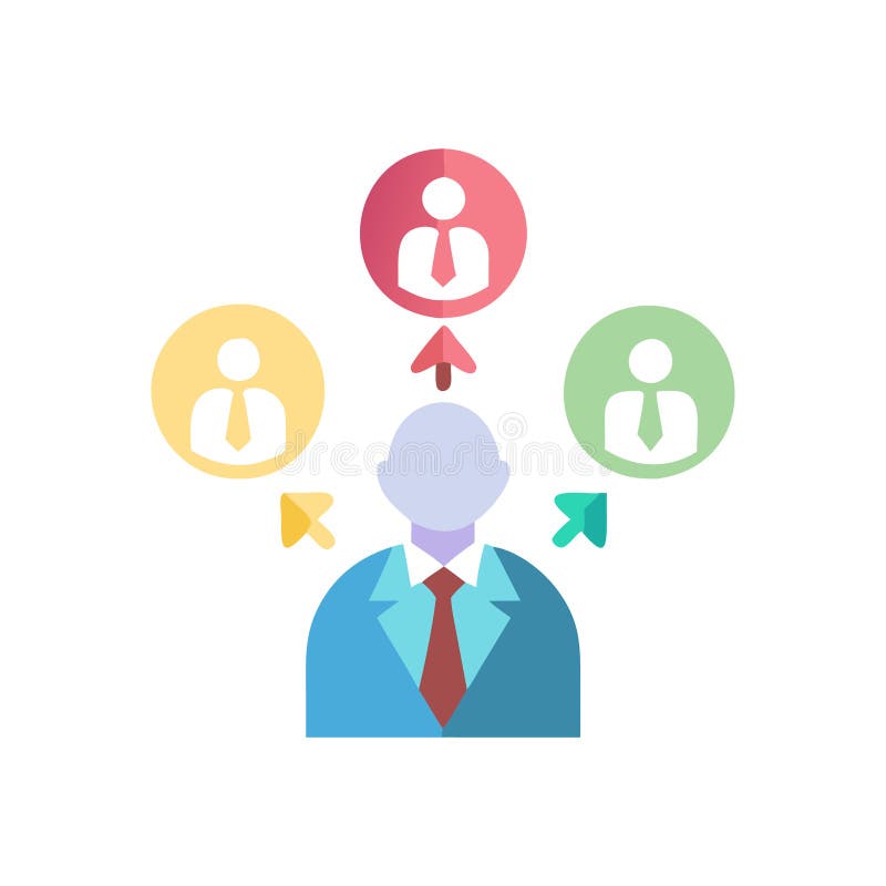 Dynamic Business Diversity Icon vector illustration