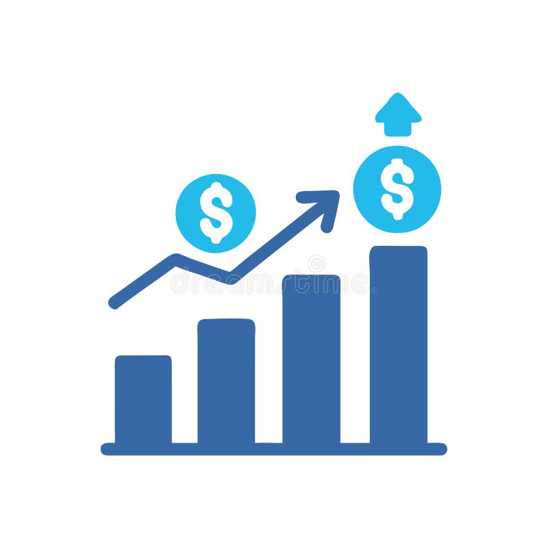 Dynamic Business Growth Symbol vector illustration