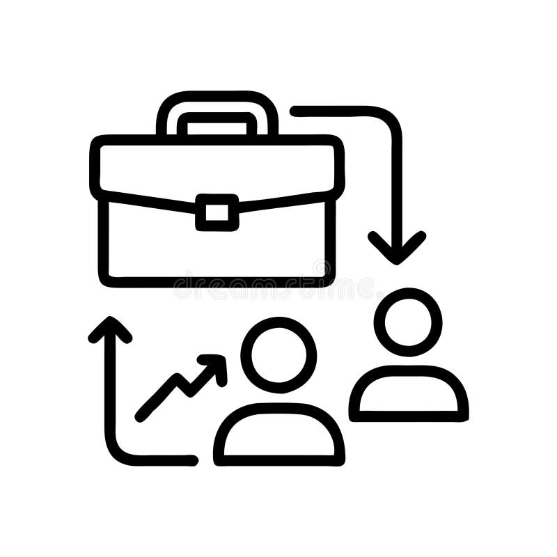 Dynamic Business Orientation Icon royalty free illustration