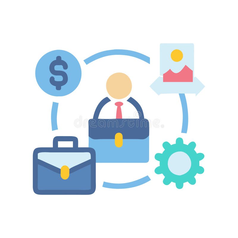 Dynamic Business Practice Icon vector illustration
