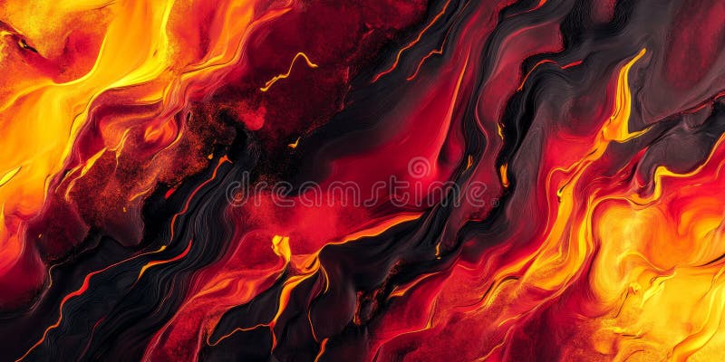 A dynamic, colorful abstract background featuring streaks of molten lava. The flowing streams of stock photos