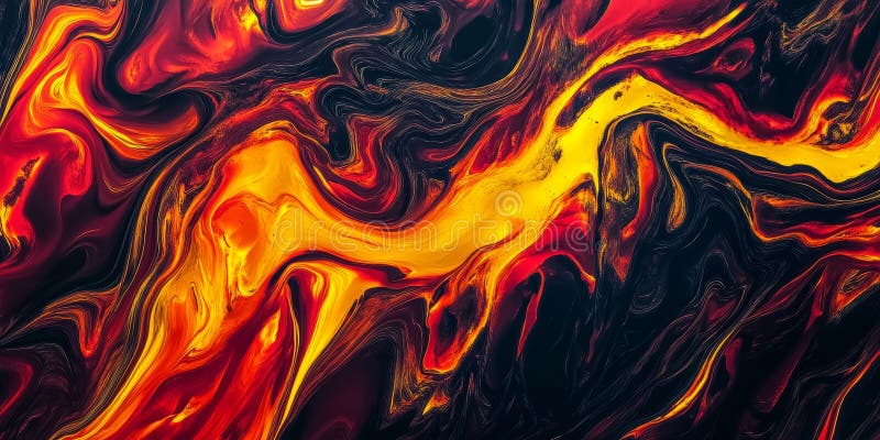 A dynamic, colorful abstract background featuring streaks of molten lava. The flowing streams of royalty free stock image
