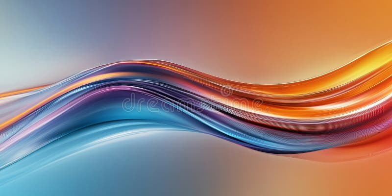 A dynamic, colorful abstract background inspired by liquid metal. The glossy, flowing surface stock photo