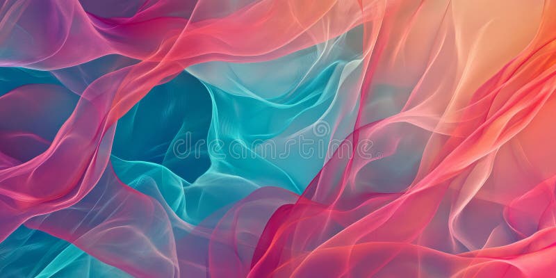 A dynamic, colorful abstract background of overlapping translucent waves in shades of coral stock images