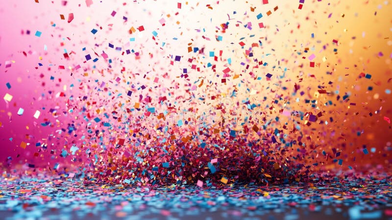 Dynamic Colorful Confetti Background for Joyful Celebrations royalty free stock images