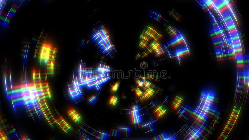 Vortex dinamic colorat al liniilor de rotație royalty free illustration
