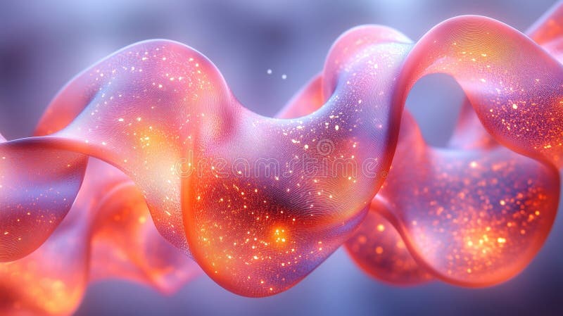 Dynamic Colorful Wave with Soft Glow and Cosmic Patterns stock photos