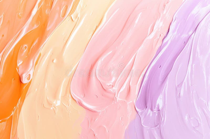 Dynamic colors blend and swirl, capturing the tumultuous experience of premenstrual syndrome stock photography