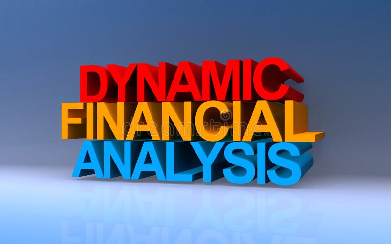 Dynamic financial analysis on blue stock photography