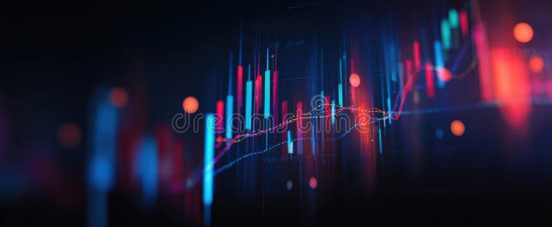 The dynamic financial graph showcasing market trends and analytics insights.. image stock images.