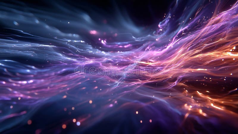 Dynamic Flow of Light and Energy stock photo