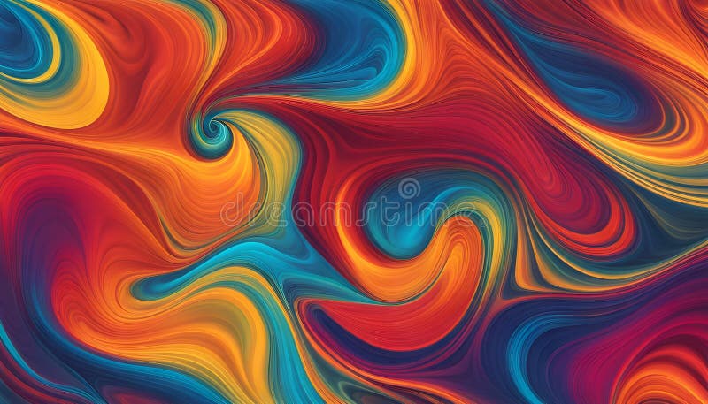 A dynamic, high-definition poster or flyer background showcasing a mesmerizing kaleidoscope of stock illustration