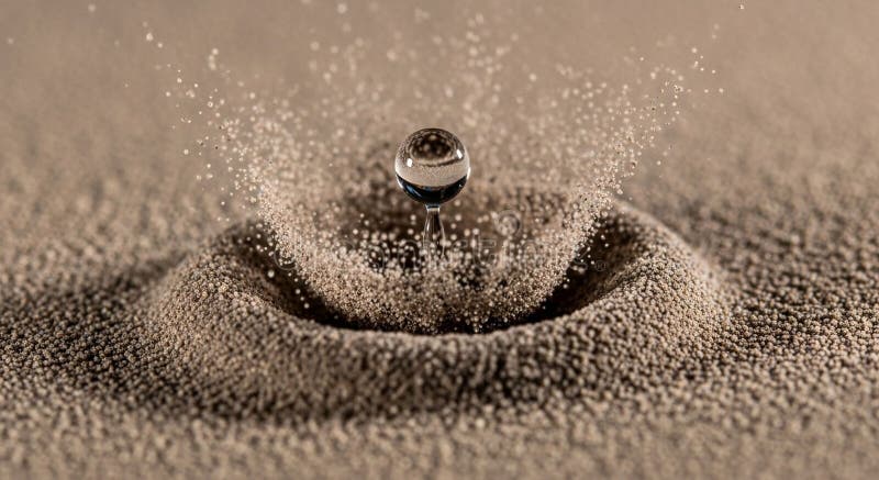 Is suspended mid air causing a splash effect with particles scattering vector illustration