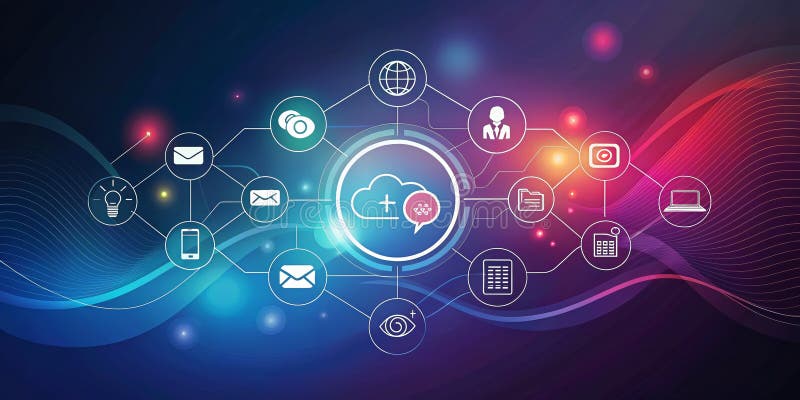 Dynamic Infographic Template Streamline Your Data Visualization with Modern Icons for Streaming Movement Trading and royalty free illustration