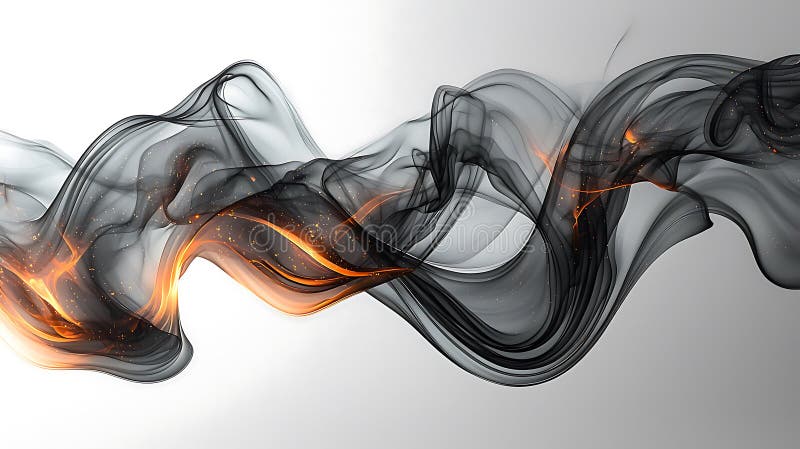 Dynamic ink wave patterns with bold colors create mesmerizing visual effect. flowing design evokes sense of movement and royalty free illustration