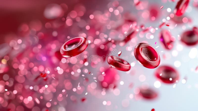 Dynamic and Interactive Visualization of Red Blood Cells in Continuous Motion for InDepth Comprehensive Analysis and stock photos