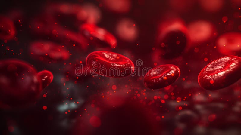 Dynamic and Interactive Visualization of Red Blood Cells in Continuous Motion for InDepth Comprehensive Analysis and royalty free stock photography