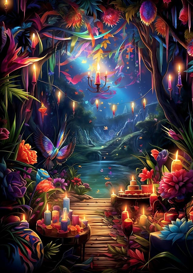 Dynamic invitation themes royalty free illustration