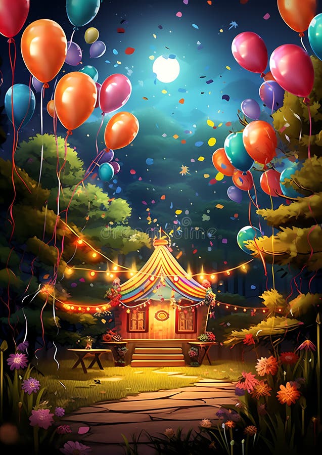 Dynamic invitation themes royalty free illustration